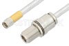 SMA Male to N Female Bulkhead Cable Using PE-SR401FL Coax