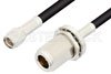 SMA Male to N Female Bulkhead Cable Using 53 Ohm RG55 Coax