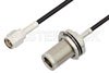 SMA Male to N Female Bulkhead Cable Using RG174 Coax, RoHS