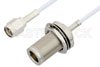 SMA Male to N Female Bulkhead Cable Using RG188 Coax, RoHS