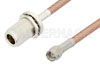 SMA Male to N Female Bulkhead Cable Using PE-P195 Coax