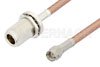SMA Male to N Female Bulkhead Cable Using PE-P195 Coax, RoHS