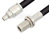 SMA Male to N Female Bulkhead Cable Using RG213 Coax, RoHS