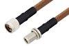 N Male to N Female Bulkhead Cable Using RG225 Coax