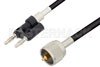 UHF Male to Banana Plug Cable 12 Inch Length Using RG223 Coax