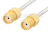 SMA Female to SMA Female Cable Using PE-SR405FL Coax , LF Solder