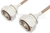 7/16 DIN Male to 7/16 DIN Male Cable Using RG400 Coax