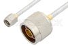 SMA Male to N Male Cable Using PE-SR402FL Coax, LF Solder