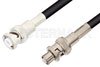 MHV Male to SHV Plug Cable Using 93 Ohm RG62 Coax