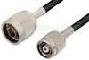 N Male to Reverse Polarity TNC Male Cable Using RG58 Coax, RoHS