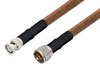 UHF Male to BNC Male Cable Using RG225 Coax , LF Solder