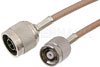 N Male to Reverse Polarity TNC Male Cable Using RG400 Coax