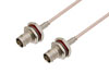 BNC Female Bulkhead to BNC Female Bulkhead Cable Using RG316 Coax in 100CM