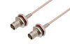 BNC Female Bulkhead to BNC Female Bulkhead Cable Using RG316 Coax in 50CM