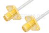 SMA Female 4 Hole Flange to SMA Female 4 Hole Flange Cable Using PE-SR405FL Coax