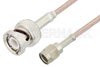 Reverse Polarity SMA Male to BNC Male Cable Using RG316 Coax