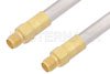 SMA Female to SMA Female Cable Using PE-SR401AL Coax , LF Solder