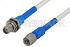 SMA Male to SMA Female Bulkhead Precision Cable 6 Inch Length Using 150 Series Coax, RoHS
