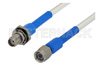 SMA Male to SMA Female Bulkhead Precision Cable 60 Inch Length Using 150 Series Coax, RoHS