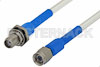SMA Male to SMA Female Bulkhead Precision Cable Using 150 Series Coax, RoHS