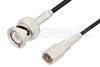 FME Plug to BNC Male Cable Using RG174 Coax, RoHS