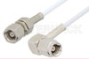 SMC Plug to SMC Plug Right Angle Cable Using RG196 Coax, RoHS