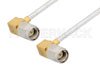 SMA Male Right Angle to SMA Male Right Angle Cable Using PE-SR405FL Coax