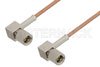 10-32 Male Right Angle to 10-32 Male Right Angle Cable Using RG178 Coax
