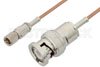 10-32 Male to BNC Male Cable Using RG178 Coax, RoHS