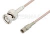 10-32 Male to BNC Male Cable Using RG316 Coax, LF Solder, RoHS