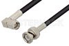 SMA Male Right Angle to BNC Male Cable Using RG223 Coax
