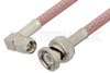 SMA Male Right Angle to BNC Male Cable Using RG142 Coax