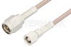 SMA Male to SMC Plug Cable Using RG316 Coax, RoHS