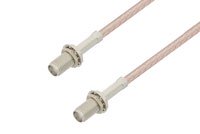 SMA Female Bulkhead to SMA Female Bulkhead Cable Using RG316-DS Coax