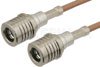 QMA Male to QMA Male Cable Using RG316 Coax