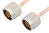N Male to N Male Cable Using RG402 Coax, LF Solder