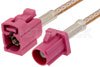 Violet FAKRA Plug to FAKRA Jack Cable Using RG316 Coax