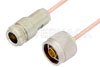 N Male to N Female Cable Using RG405 Coax, LF Solder