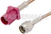 SMA Male to Violet FAKRA Plug Cable Using RG316 Coax