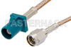 SMA Male to Water Blue FAKRA Plug Cable Using RG316 Coax