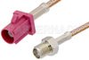 SMA Female to Violet FAKRA Plug Cable Using RG316 Coax