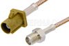 SMA Female to Curry FAKRA Plug Cable Using RG316 Coax