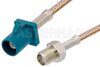 SMA Female to Water Blue FAKRA Plug Cable Using RG316 Coax