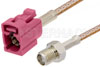 SMA Female to Violet FAKRA Jack Cable Using RG316 Coax