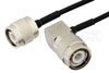 TNC Male Right Angle to TNC Male Cable Using PE-SR405FLJ Coax
