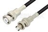 MHV Male to SHV Plug Cable Using RG58 Coax, RoHS