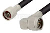 N Male to N Male Right Angle Cable Using PE-B405 Coax