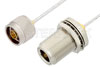 N Male to N Female Bulkhead Cable Using PE-SR405FL Coax, RoHS