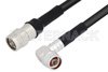 N Male to N Male Right Angle Cable Using LMR-400 Coax And Times Connectors