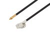 MMCX Plug to SMA Male Right Angle Cable Using LMR-100 Coax , LF Solder